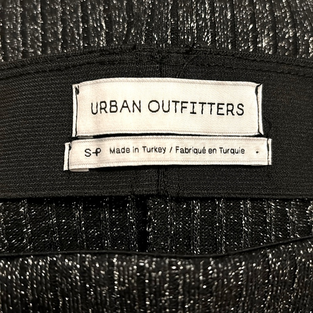 Urban Outfitters Women's Black and Silver Skirt - Picture 7 of 11